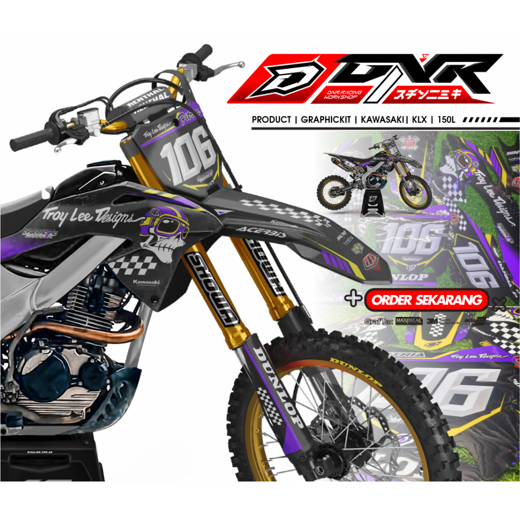 Jual TROY LEE DESIGNS SERIES V.1 Custom Decals KLX, DTX , WR, CRF ...
