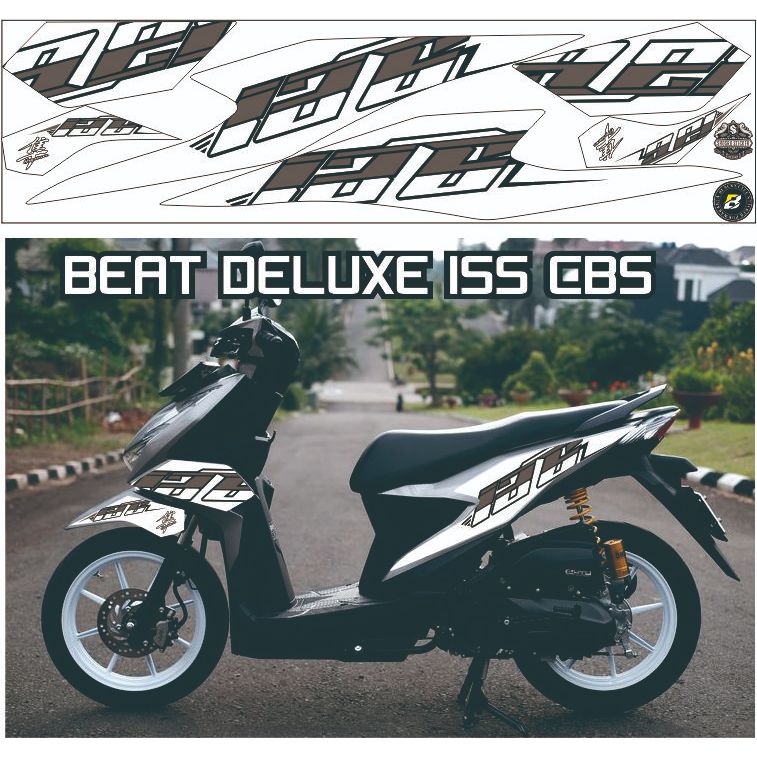 Jual Striping Honda Beat Deluxe Iss Cbs Variasi Striping Polet Body Motor All New Deluxe Tahun