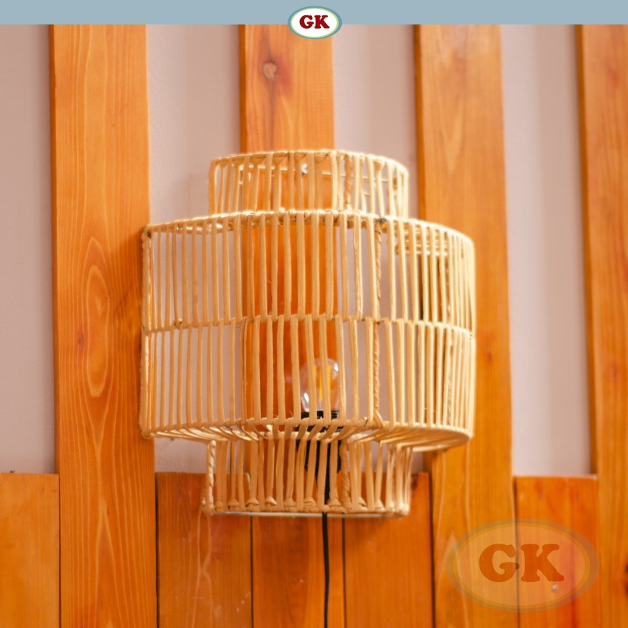 Jual Kap Lampu Dinding Rotan BASIC 81 - Handcrafted Rattan Wall ...