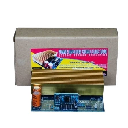 Jual KIT POWER AMPLIFIER STEREO CLASS-D 2X100W D200 200W AMPLI STEREO
