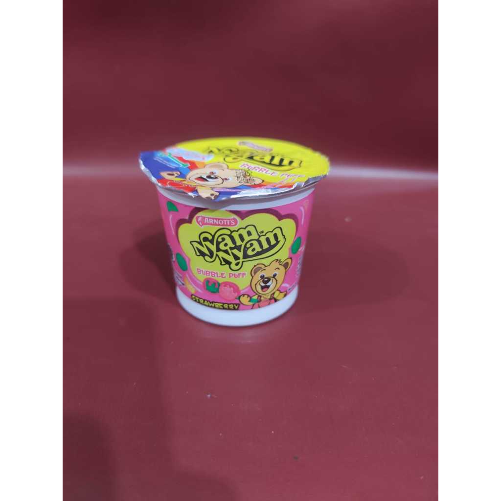 Jual NyamNyam Bubble Puff strwberry - Makanan Anak | Shopee Indonesia