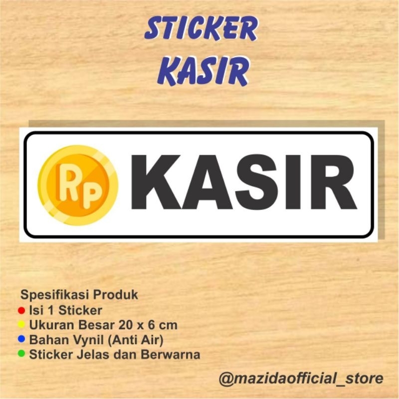 Jual Sticker Kasir Pembayaran Order Motif Pesan Anti Air | Shopee Indonesia