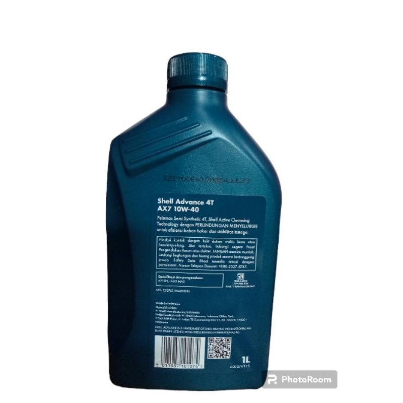 Jual Shell Advance AX7 1 liter | Shopee Indonesia