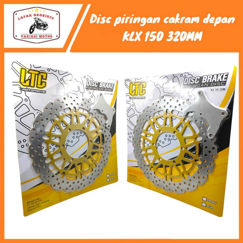 Jual Disc Piringan Cakram Depan Mm Model Lebar Ltc Plus Breket Pnp