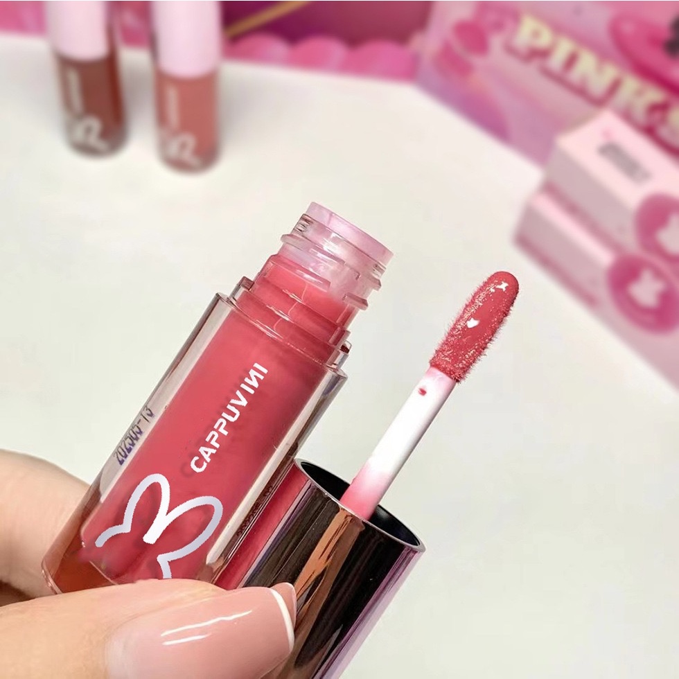 Jual CAPPUVINI Rabbit Jelly Lip Cream Luminous Watery Lipstick | Shopee ...