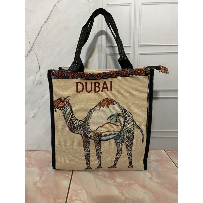 TOTEBAG DUBAI TAS DUBAI TIMUR TENGAH oleh oleh dubai burj khalifa tas dubai onta