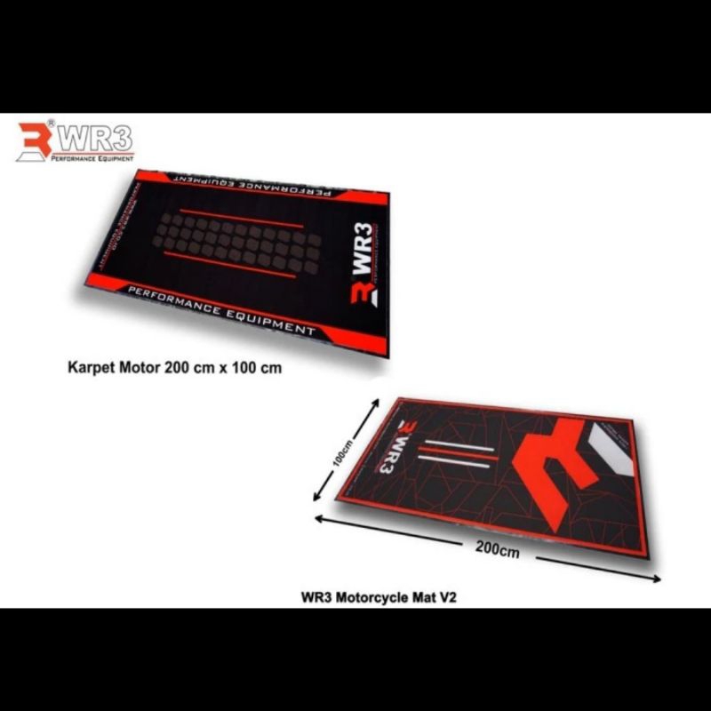 Jual Garage Motorcycle Mat Karpet Motor WR3 Synthetic Fiber 2M x 1M ...