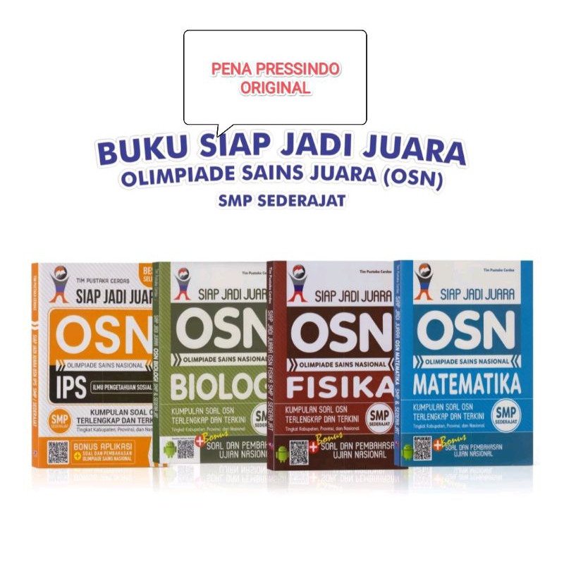 Jual Buku Siap Jadi Juara Osn Olimpiade Sains Nasional Matematika Fisika Biologi Ips Smp 0093