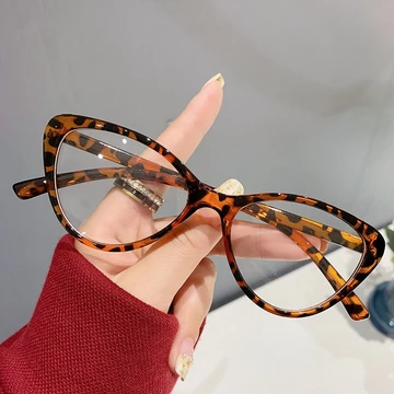 Kacamata Korea Wanita Cat Eye Eyeglasses Kacamata Wanita Gaya Retro Cat Eye Anti Radiasi