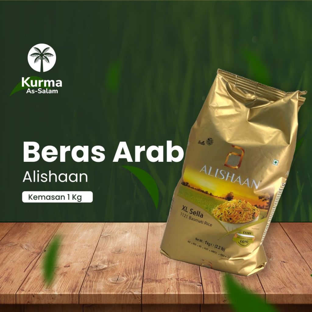 Jual BERAS BASMATI ALISHAAN 1KG Premium Basmati Rice India Arab