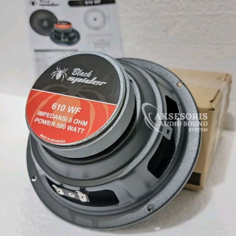 Speaker Black Spider 610WF Inch 100 Watt Coil Inch Original Produk  Kualitas Bagus