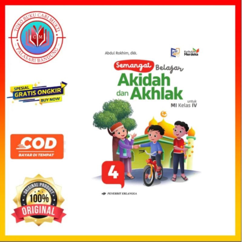 Jual Erlangga Buku Semangat Belajar Akidah Dan Akhlak Untuk MI Kelas 4 ...