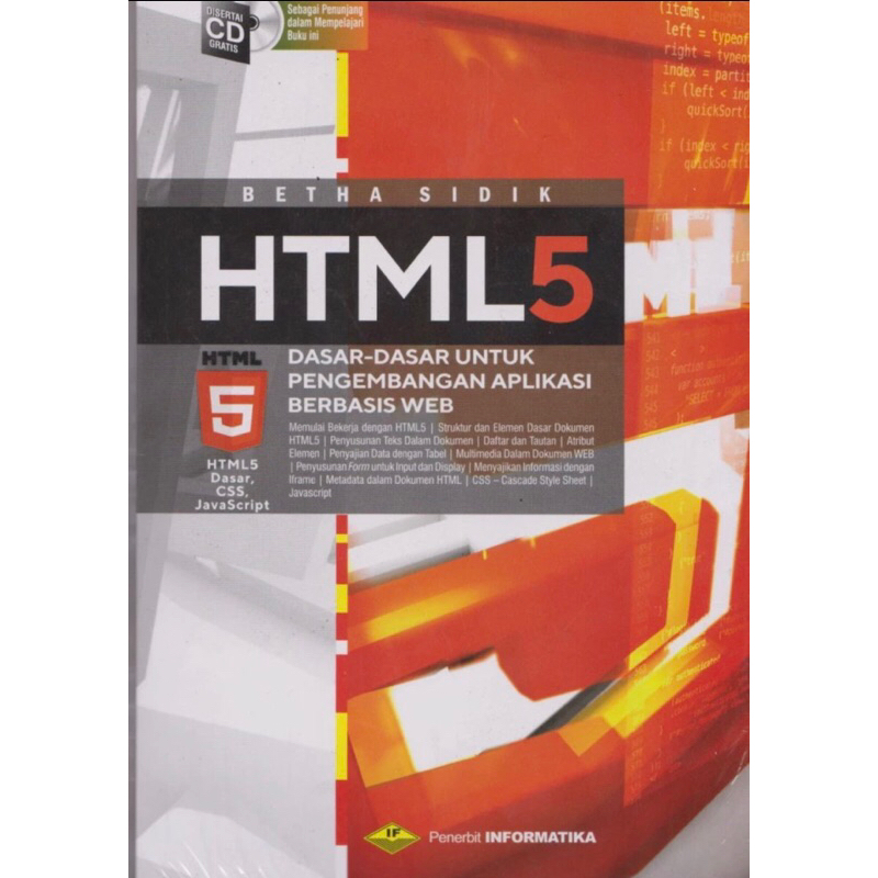 Jual BUKU TERBARU HTML 5 ( Dasar- Dasar Pengembangan Aplikasi Berbasis ...