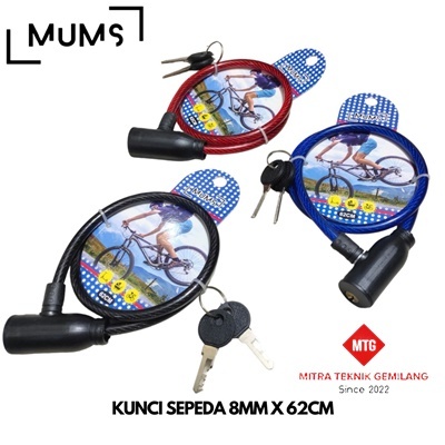 Jual MTG-Gembok Kunci Rantai Pengaman Sepeda Motor Helm Kable Sling ...