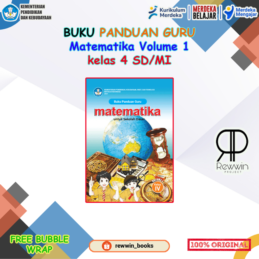 Jual Buku PANDUAN GURU Matematika Vol 1 Kelas 4 SD Kurikulum Merdeka ...