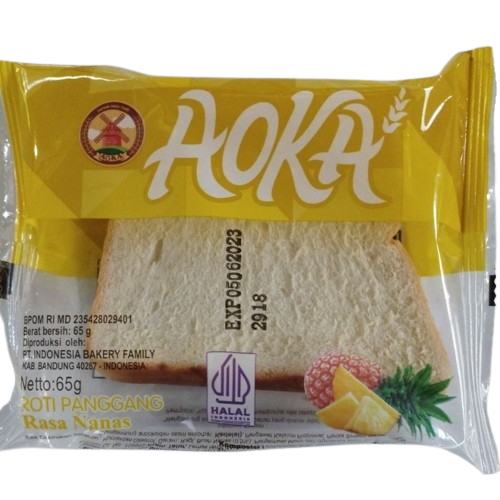 Jual Aoka Roti Panggang All Varian Rasa Coklat Vanila Strawberry Keju