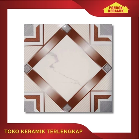 Keramik Lantai Aversa 50x50 Milan Coklat