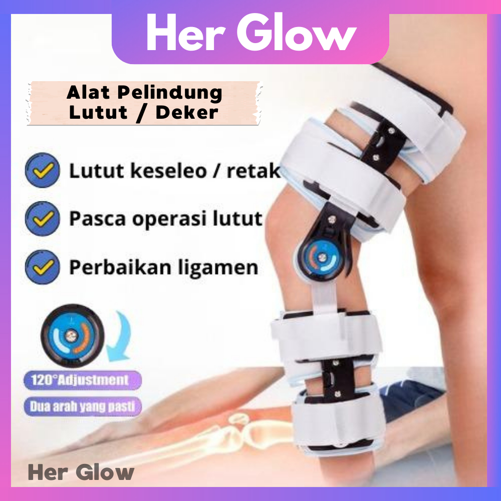 Jual HER GLOW ⭐GARANSI 1 TAHUN⭐ Deker Pelindung Lutut Kiri / Kanan Knee