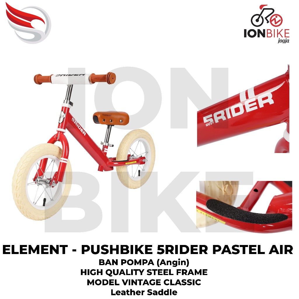 Jual Push Bike Element 5Rider Pastel Air Terbaru Balance Bike Pushbike ...