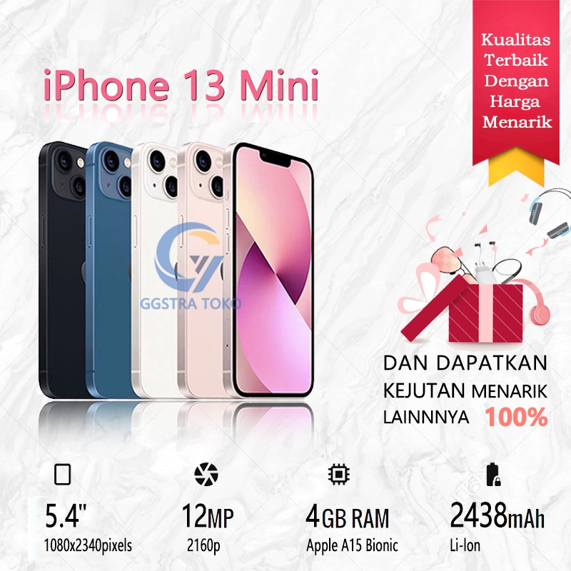 Jual iPhone 13 Mini 128GB/256GB/512GB Second Mulus 100 Jual iPhone 13 Mini 128GB/256GB/512GB Second Mulus 100
