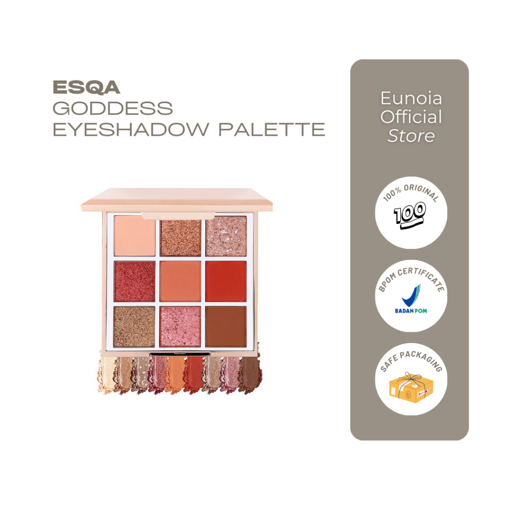 Jual ESQA Goddess Eyeshadow Palette Peach Shopee Indonesia