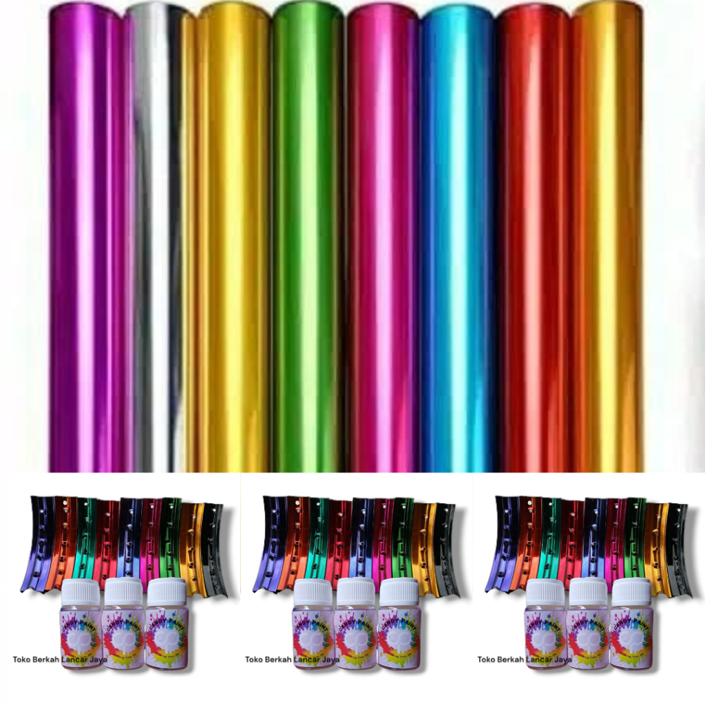 Jual (OLES) CANDY PAINT Pewarna Logam Chrome Candy Paint Instan Chrome