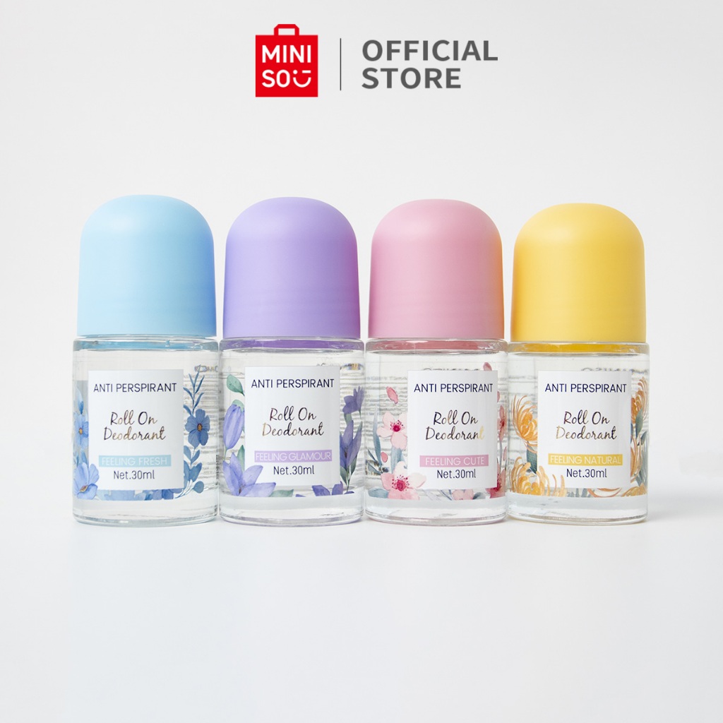 Jual MINISO Deodorant Wanita AntiPerspirant Roll On Deodorant 30ml Anti Odour Tahan Lama
