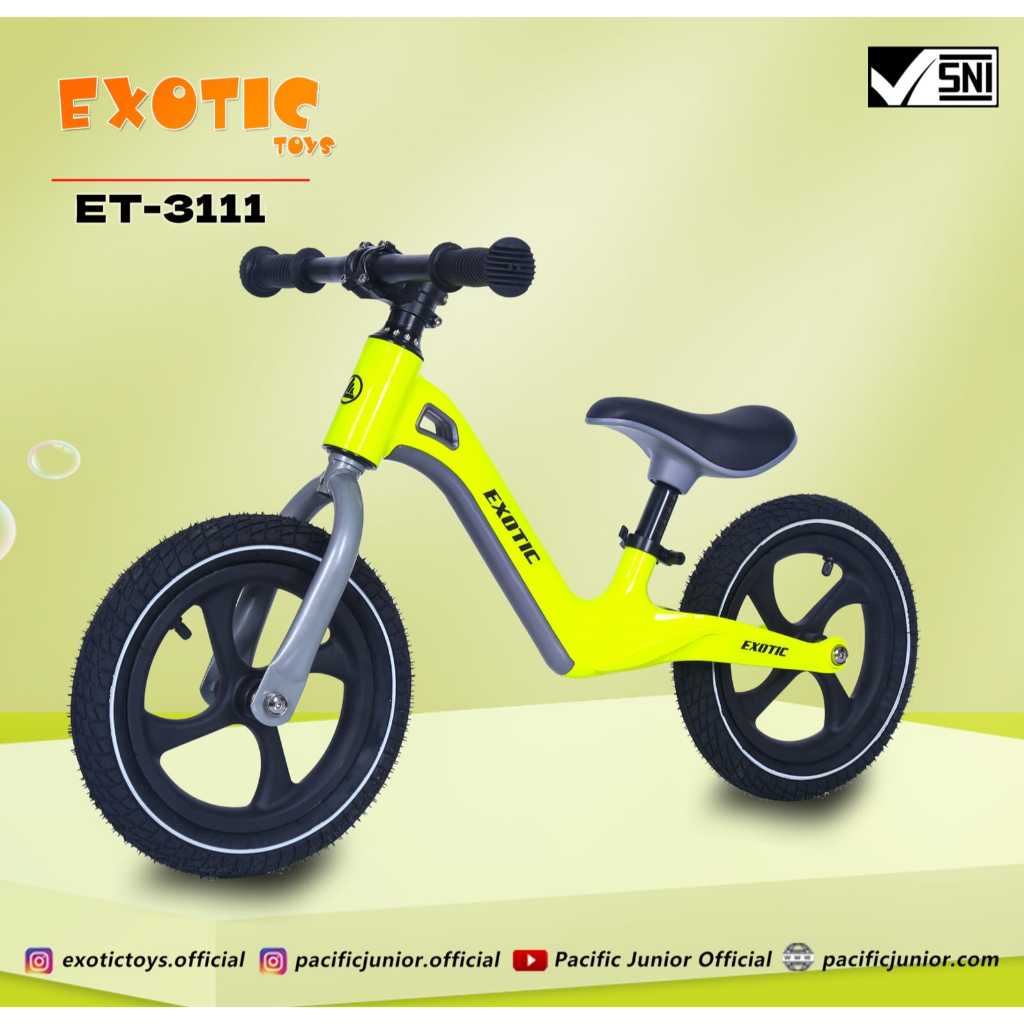 Jual SEPEDA ANAK MURAH EXOTIC PUSH BALANCE BIKE ET 3111 Shopee