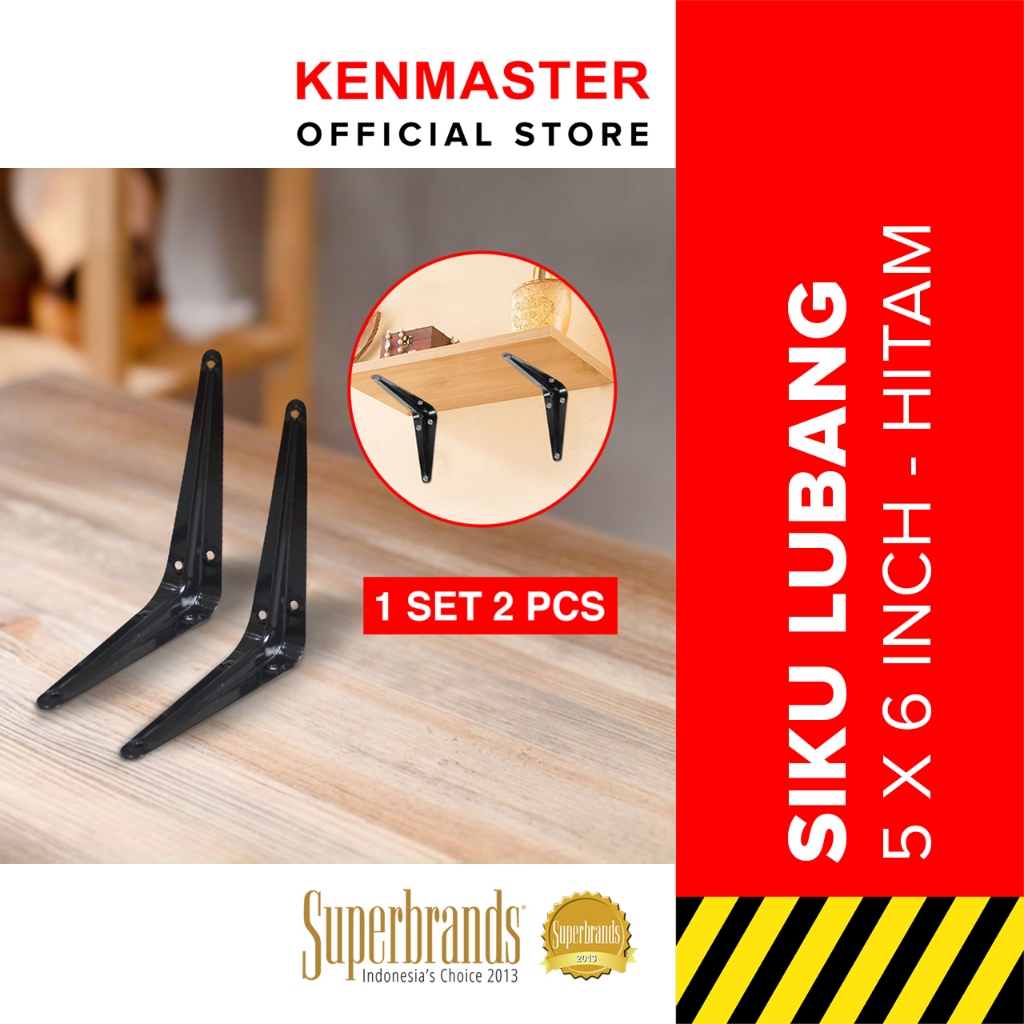 Jual Kenmaster Siku Rak 5 X 6 CM- 1 set isi 2 PCS /SKRK003 - Siku ...