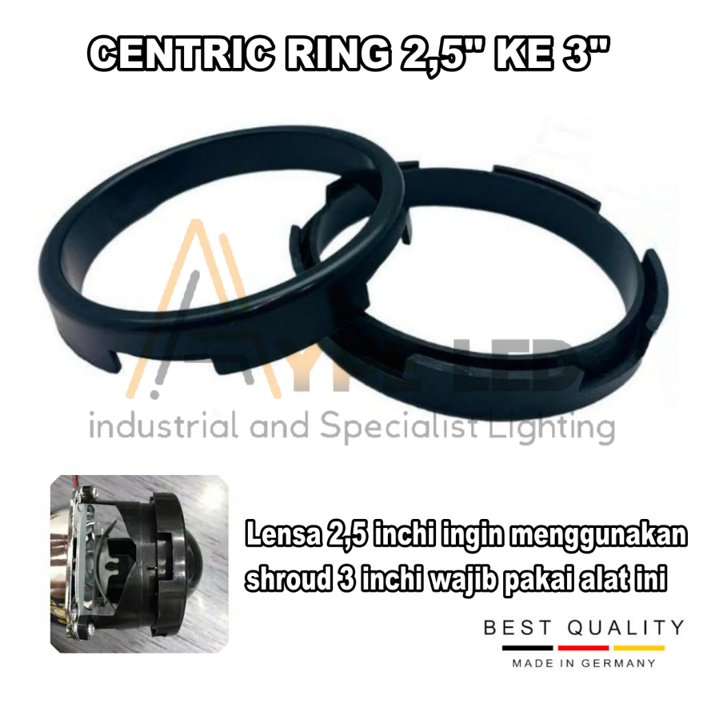 Jual Centric Ring Adapter lensa Biled 2,5 inchi ke 3 inchi Alat Frame ...