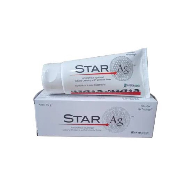 Jual Salep Luka Star Ag 50 gram Nano Silver Hydrogel | Shopee Indonesia