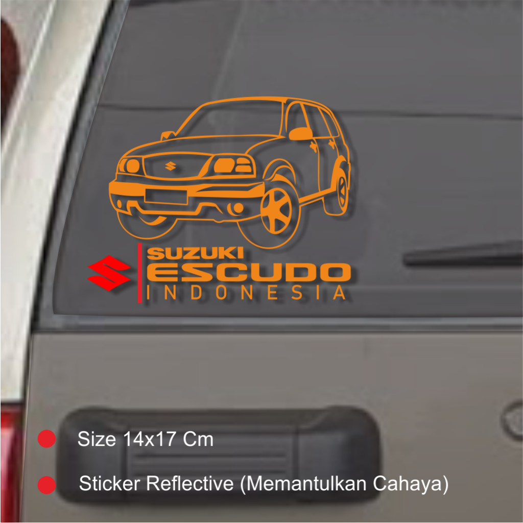 Jual Sticker Escudo 2005 Stiker variasi KAca Mobil Suzuki | Shopee ...