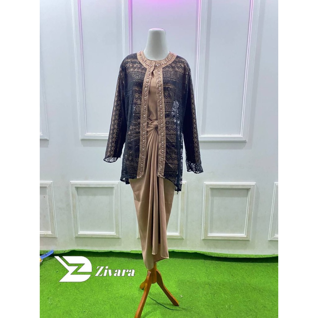 Jual ONESET SAKURA BRUKAT PREMIUM OUTFIT KONDANGAN SETELAN ROK LILIT ...