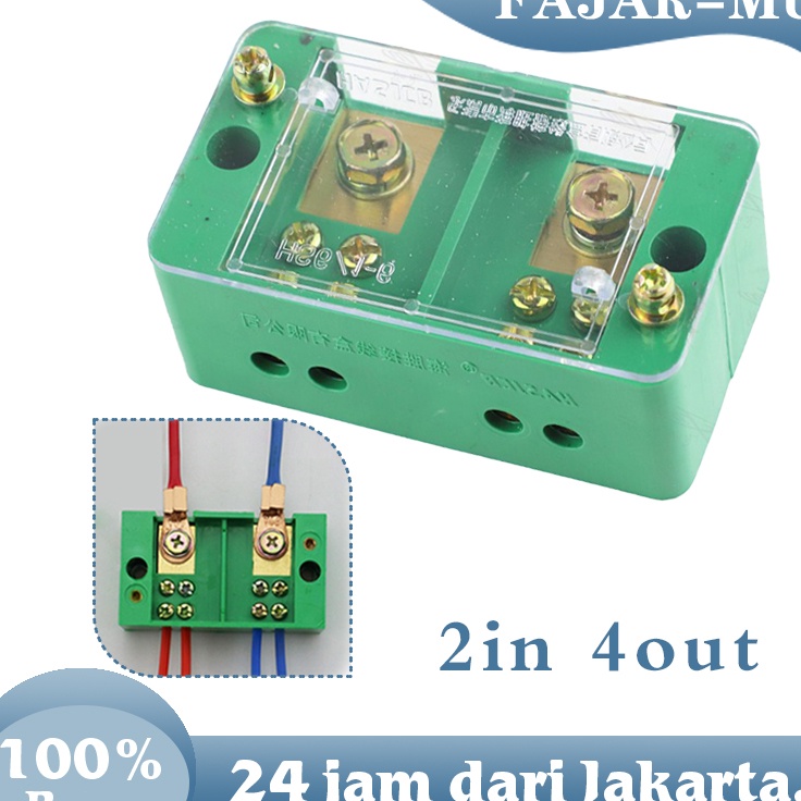 Jual vT Terminal Konektor Kabel Listrik Terminal Junction Box 2 In 48 ...