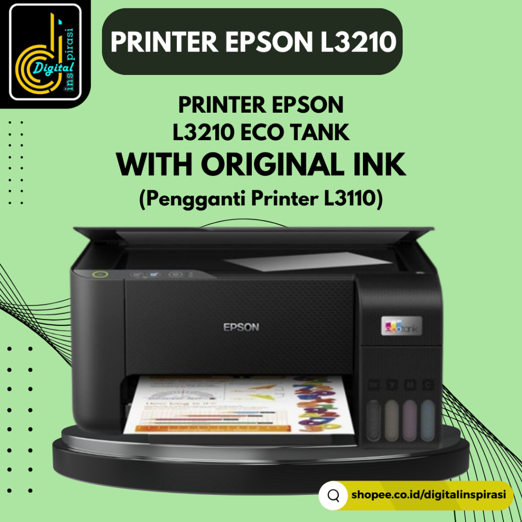 Jual Printer Epson L3210 Eco Tank Garansi Original Pengganti Pengganti Printer L3110 Shopee 7444