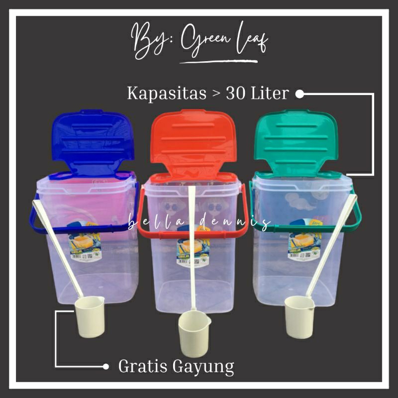 Jual Toples Es Buah + Gayung 30 Liter / Aquarium Es Kelapa / Toples Es ...