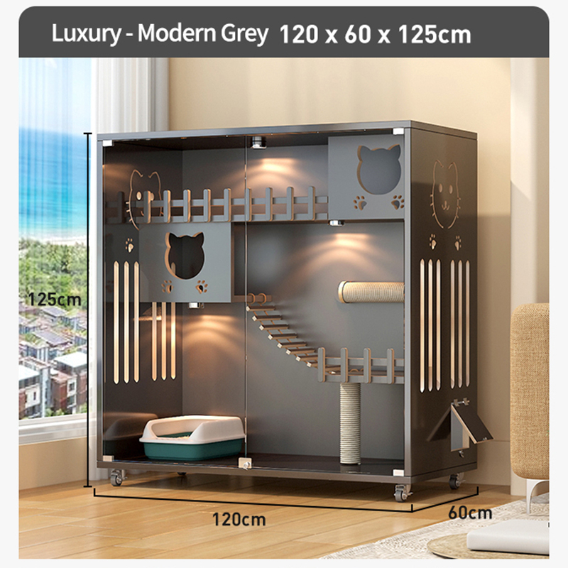 Jual Vila Kucing Mewah/Rumah Kucing/Kandang Kucing Bongkar Pasang/Rumah