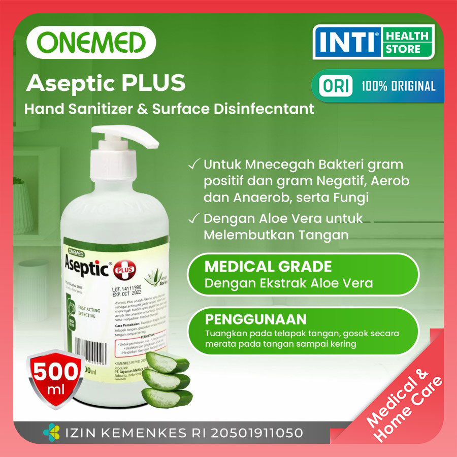 Jual Onemed Aseptic Plus Ml Pump Pembasuh Tangan Hand Sanitizer Hand Rub Shopee