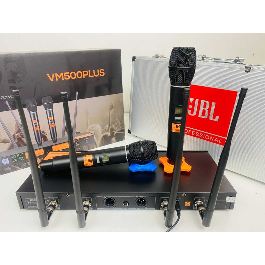 Jual MIC WIRELESS JBL VM 500 PLUS / VM500PLUS 2 MIC ORIGINAL JBL