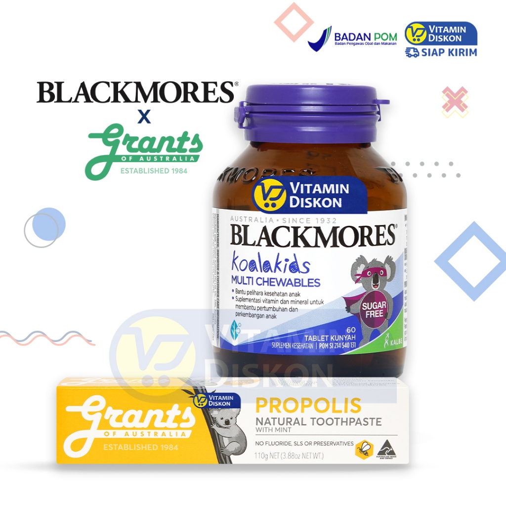 Jual Blackmores x Grants Special Promo 2 (Blackmores Koala Kids Multi ...