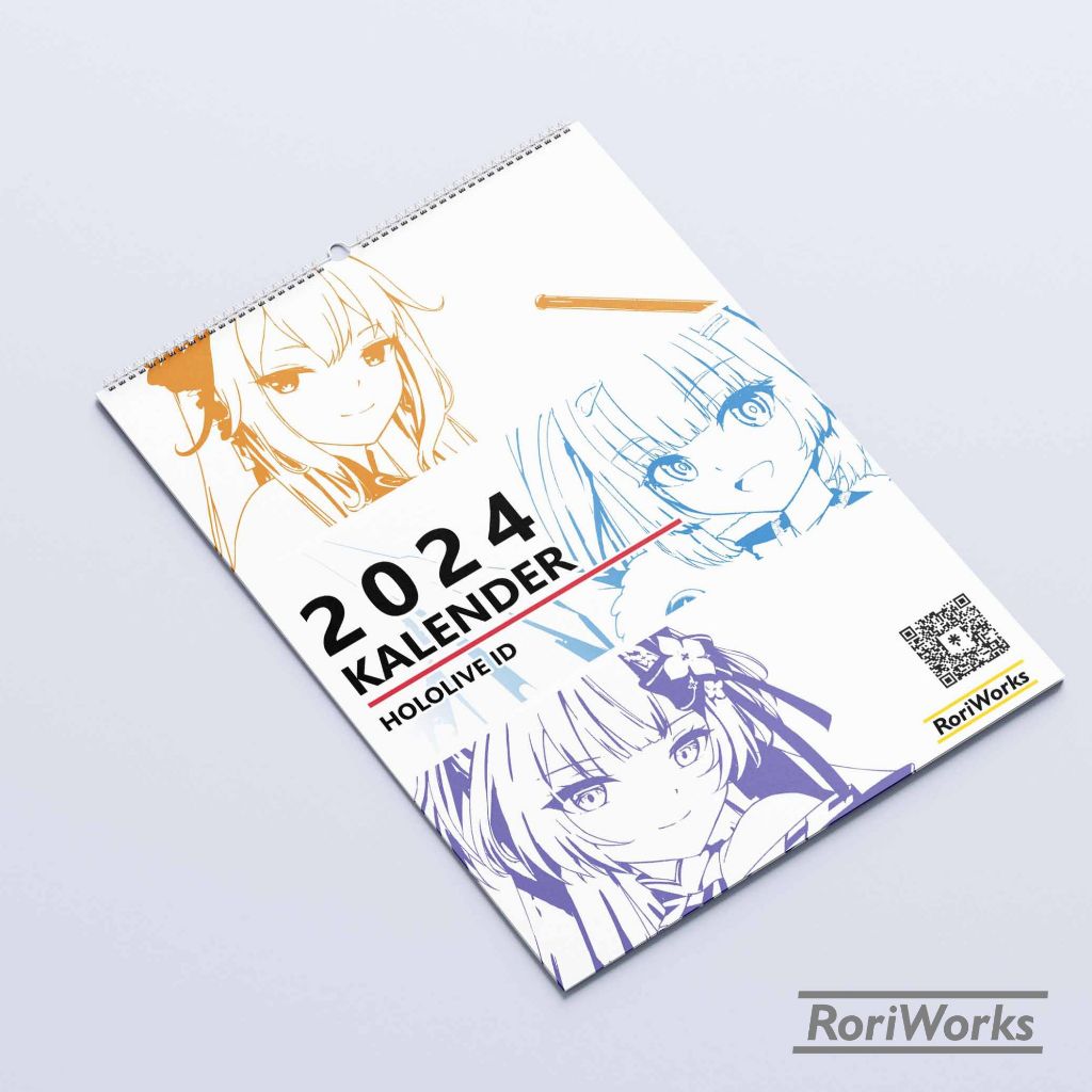 Jual Kalender Dinding Hololive ID 2024 Shopee Indonesia