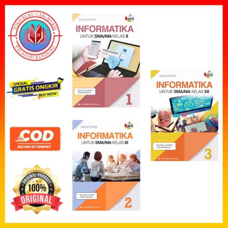 Jual Erlangga Buku Informatika Untuk SMA/MA Kelas 10.11.12. Kurikulum ...