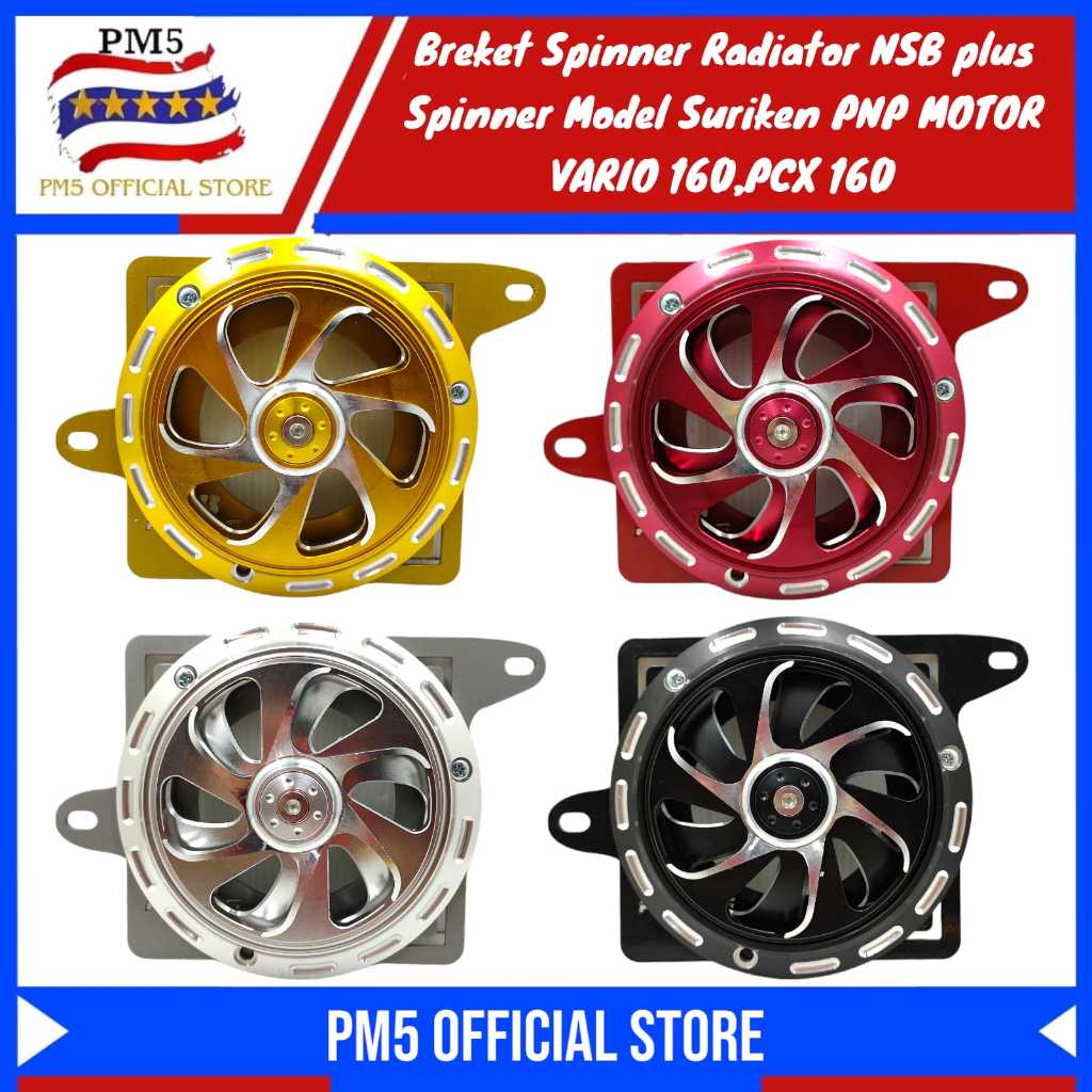 Jual Breket Spinner Radiator NSB Set Spinner CNC Model Suriken Free ...