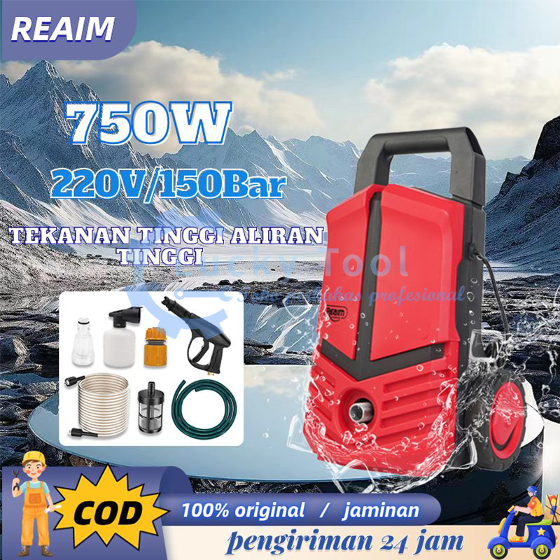 Jual REAIM Mesin Cuci Mobil Dan Motor 750W Mobil Jet Cleaner 220V Alat ...