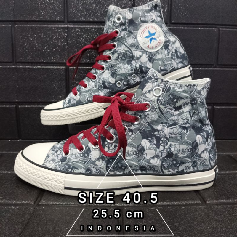 Converse Chuck Taylor x One Piece Black White Size 40.5 1CK827