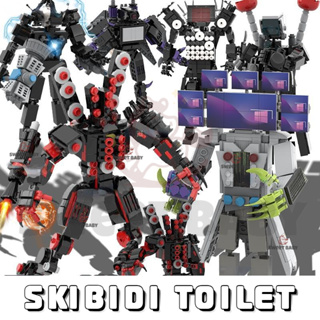 Jual Ready✓Moc Skibidi Toilet Titan King Monitor Model Building