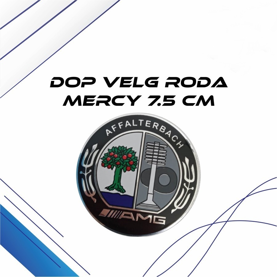 Jual Dop Roda Logo Emblem Dop Roda AFFALTERBACH AMG 75mm Wheel Cap ...