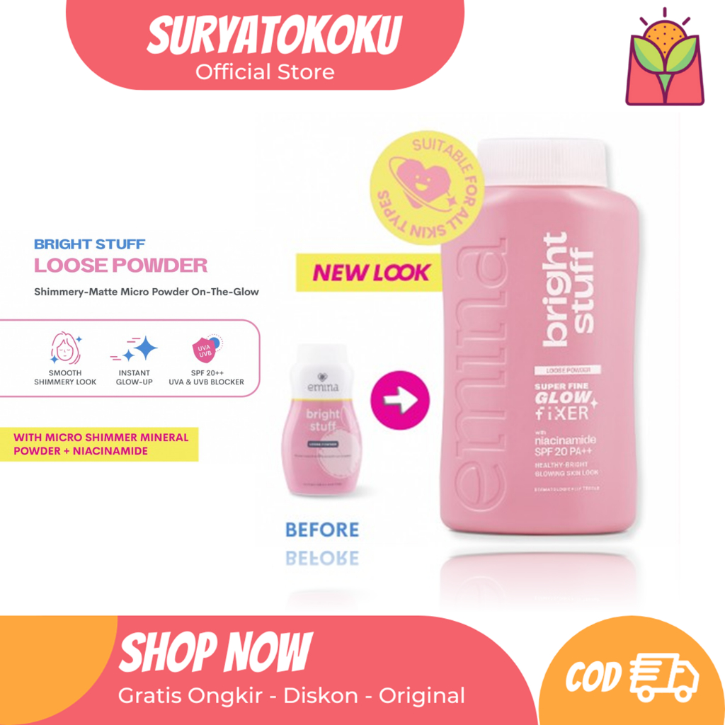 Jual Emina Bright Stuff Loose Powder 55 g - Bedak Tabur | Shopee Indonesia