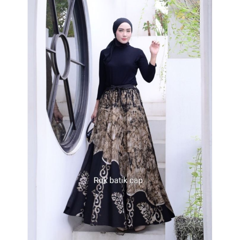 Jual rok cap bawahan wanita jumbo panjang motif batik bawahan wisuda ...