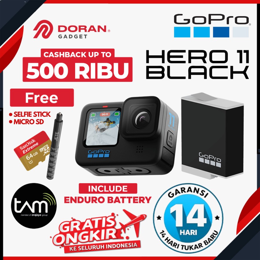 CAMARA GOPRO HERO 11 BLACK (GP030702) - Indonesiashop